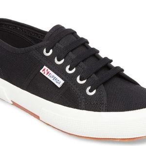 SUPERGA LACE UP SNEAKER BLACK SZ 6.5